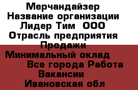 Мерчандайзер › Название организации ­ Лидер Тим, ООО › Отрасль предприятия ­ Продажи › Минимальный оклад ­ 26 000 - Все города Работа » Вакансии   . Ивановская обл.